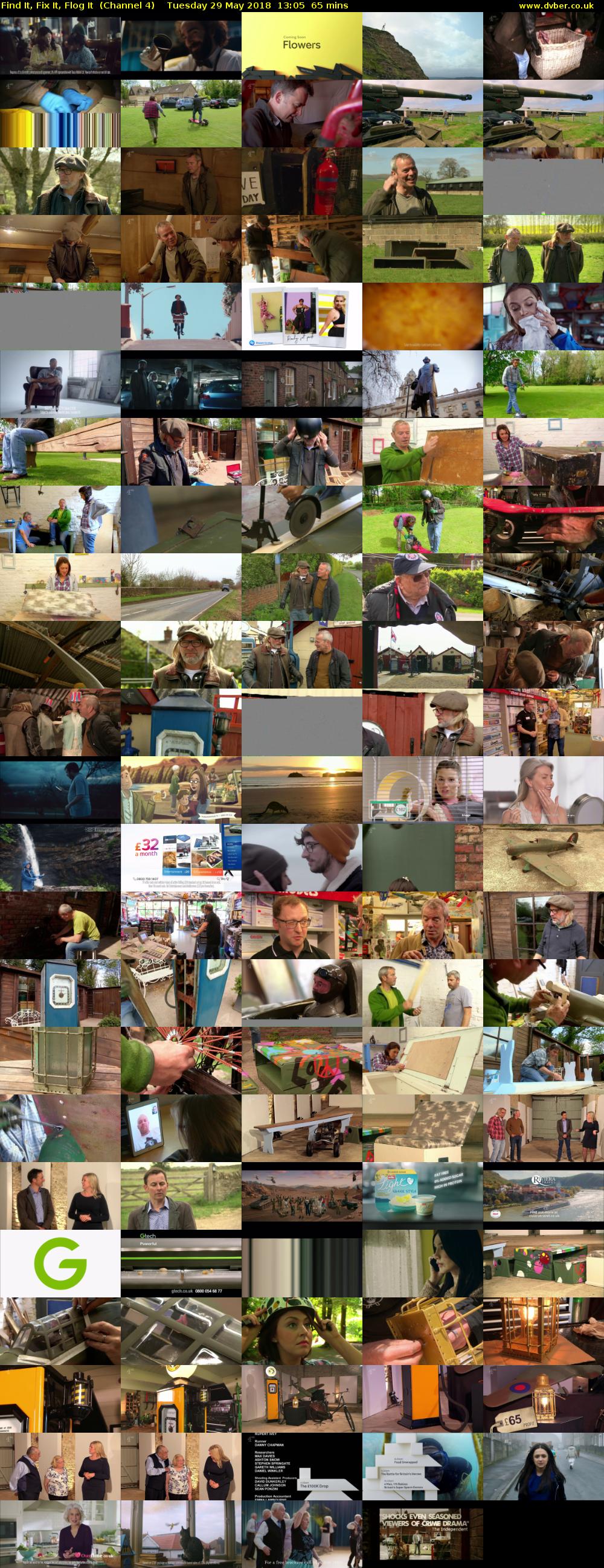 Find It, Fix It, Flog It  (Channel 4) Tuesday 29 May 2018 13:05 - 14:10