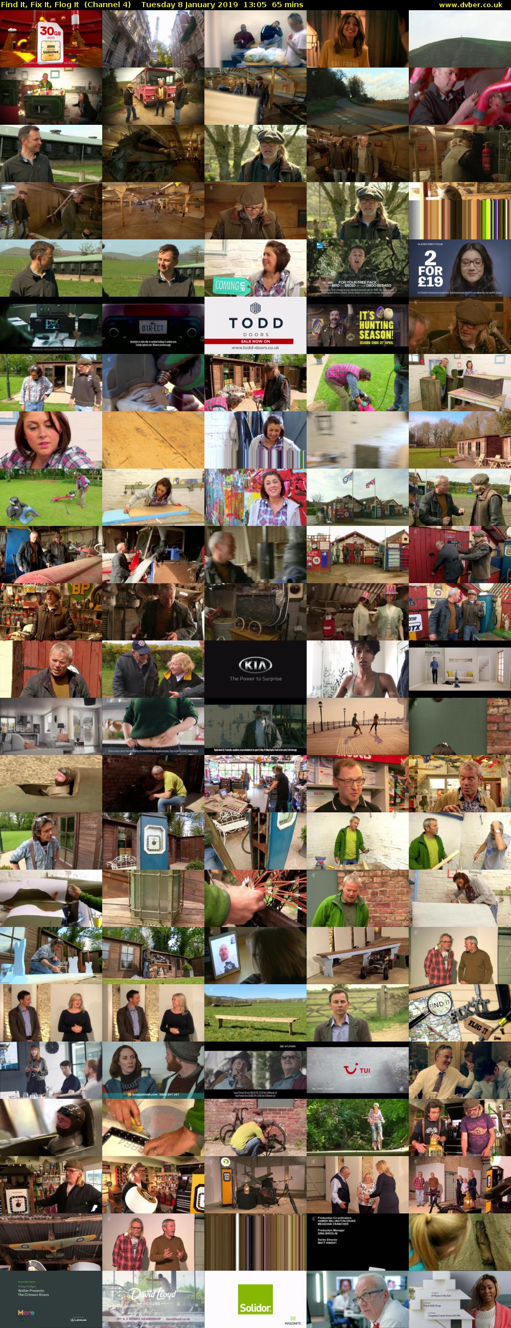 Find It, Fix It, Flog It  (Channel 4) Tuesday 8 January 2019 13:05 - 14:10