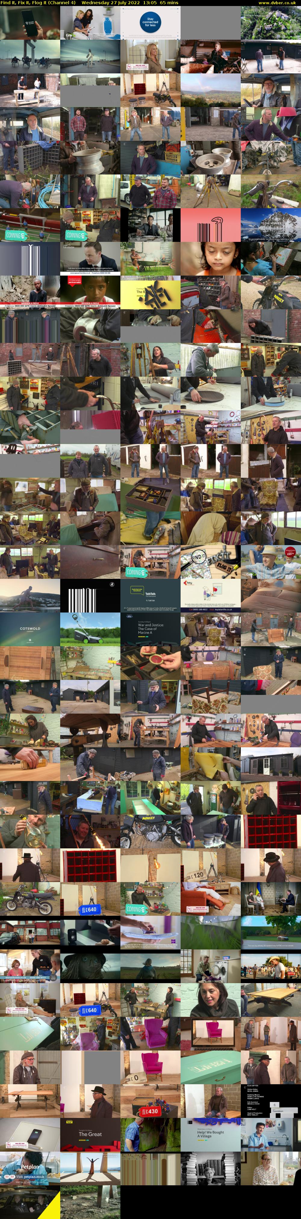Find It, Fix It, Flog It (Channel 4) Wednesday 27 July 2022 13:05 - 14:10