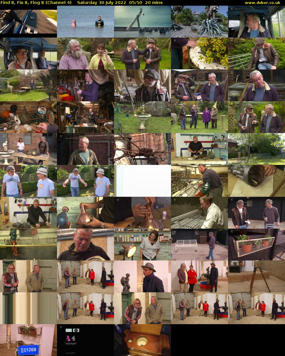 Find It, Fix It, Flog It (Channel 4) Saturday 30 July 2022 05:50 - 06:10