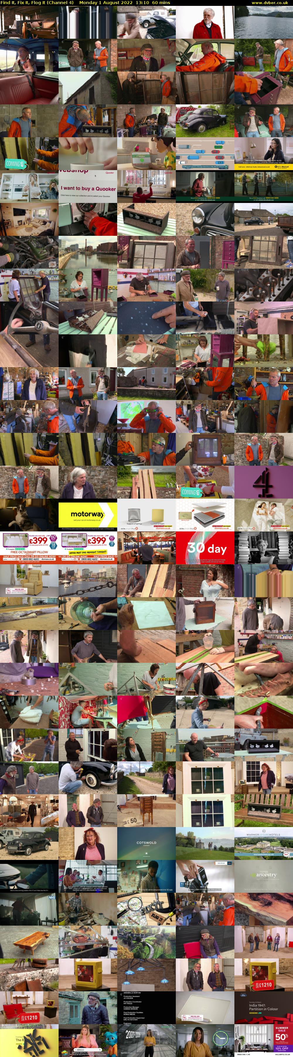 Find It, Fix It, Flog It (Channel 4) Monday 1 August 2022 13:10 - 14:10