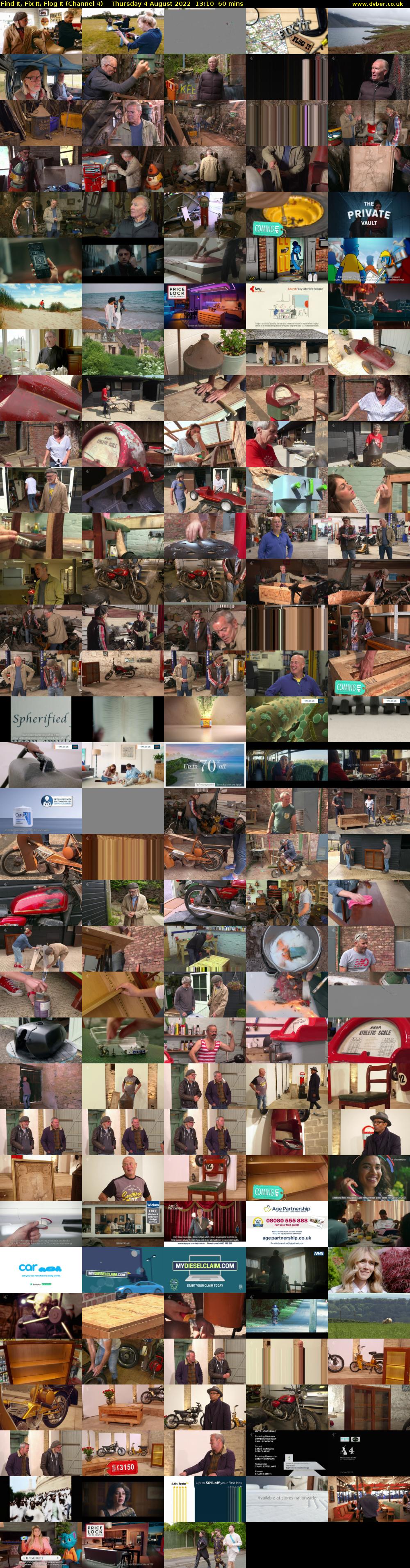 Find It, Fix It, Flog It (Channel 4) Thursday 4 August 2022 13:10 - 14:10
