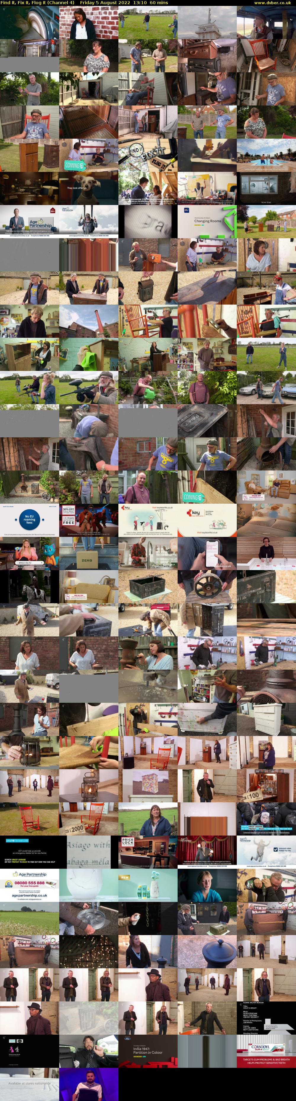 Find It, Fix It, Flog It (Channel 4) Friday 5 August 2022 13:10 - 14:10