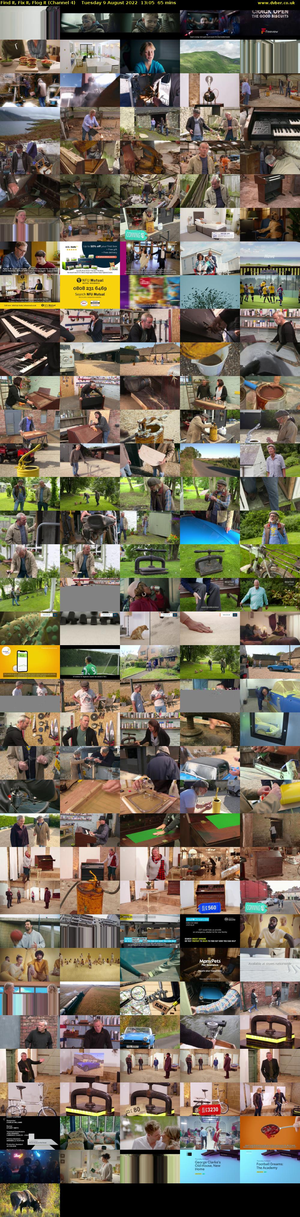 Find It, Fix It, Flog It (Channel 4) Tuesday 9 August 2022 13:05 - 14:10