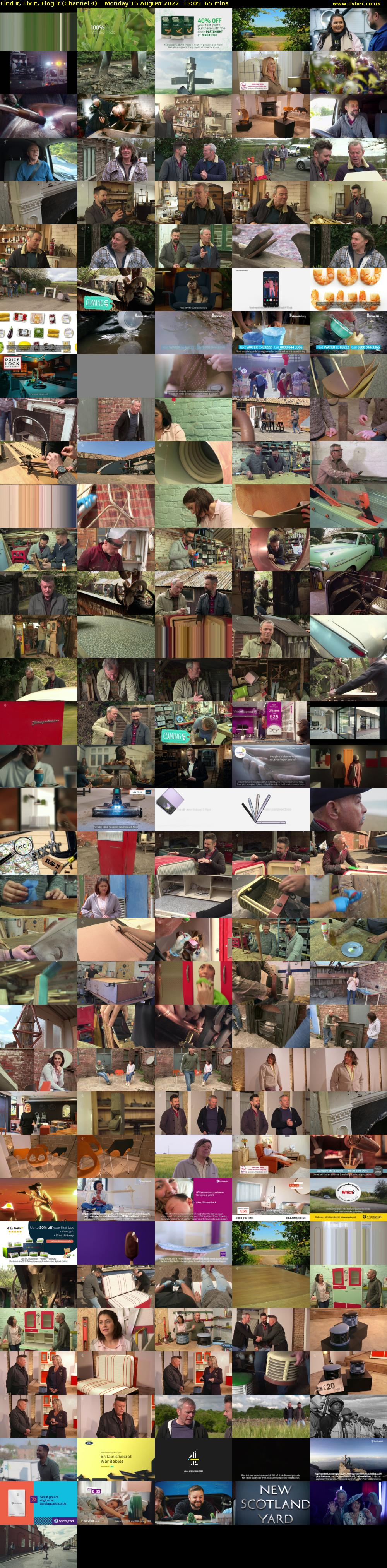 Find It, Fix It, Flog It (Channel 4) Monday 15 August 2022 13:05 - 14:10