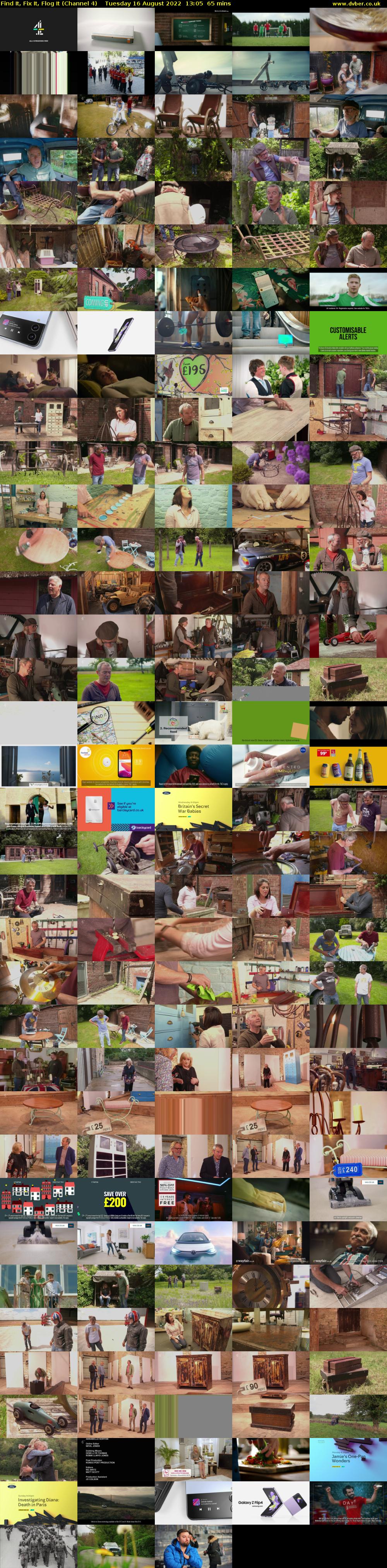 Find It, Fix It, Flog It (Channel 4) Tuesday 16 August 2022 13:05 - 14:10