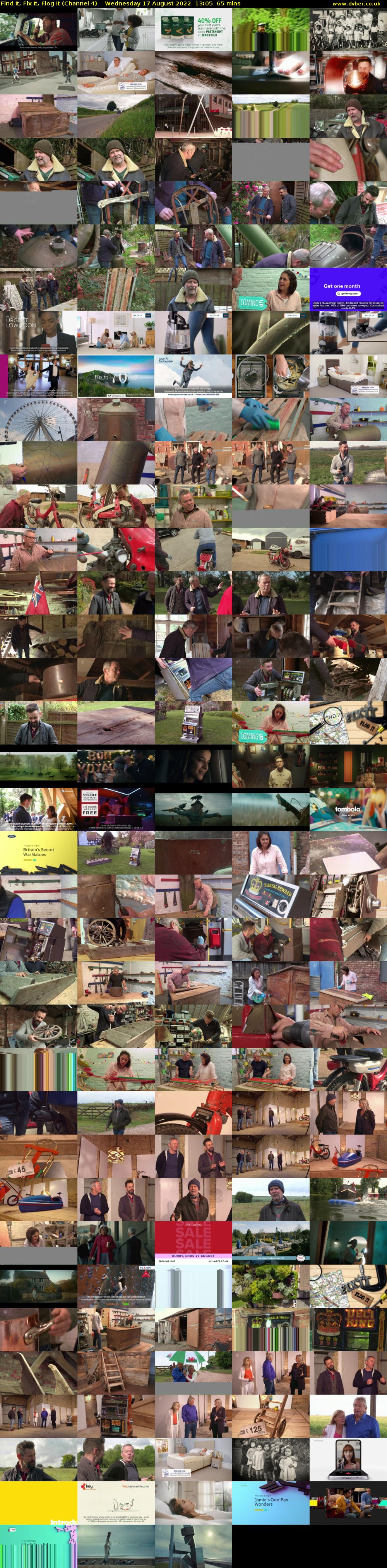 Find It, Fix It, Flog It (Channel 4) Wednesday 17 August 2022 13:05 - 14:10