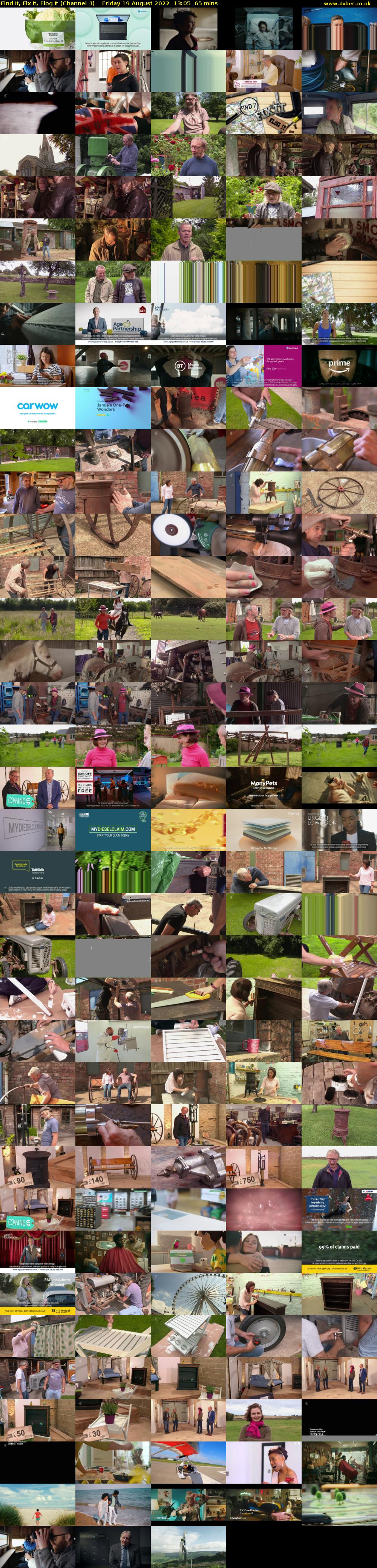 Find It, Fix It, Flog It (Channel 4) Friday 19 August 2022 13:05 - 14:10