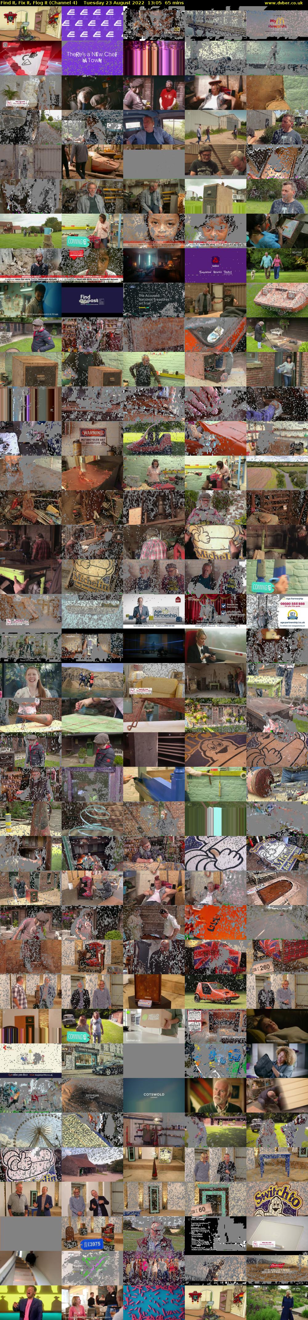 Find It, Fix It, Flog It (Channel 4) Tuesday 23 August 2022 13:05 - 14:10