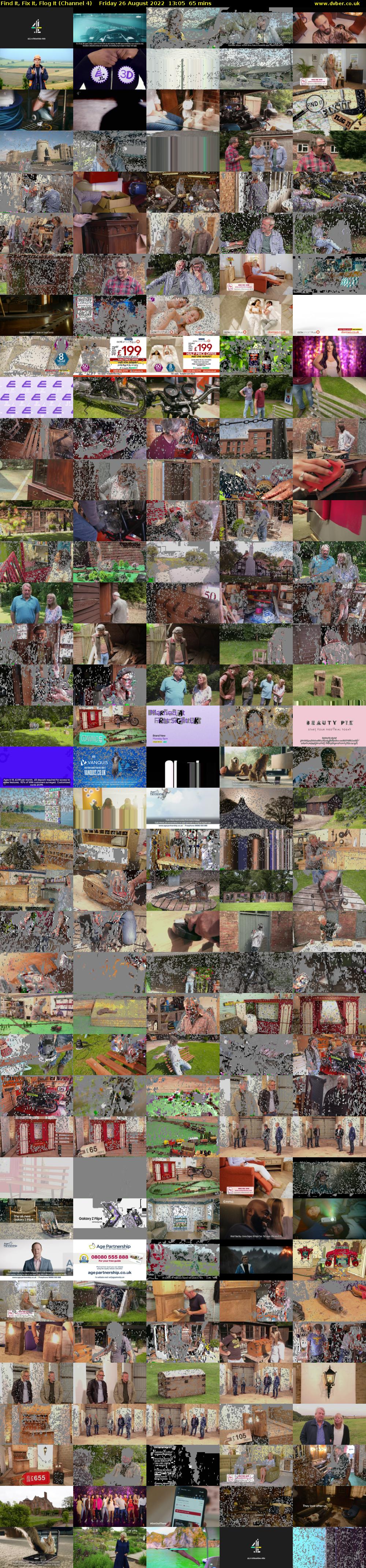 Find It, Fix It, Flog It (Channel 4) Friday 26 August 2022 13:05 - 14:10