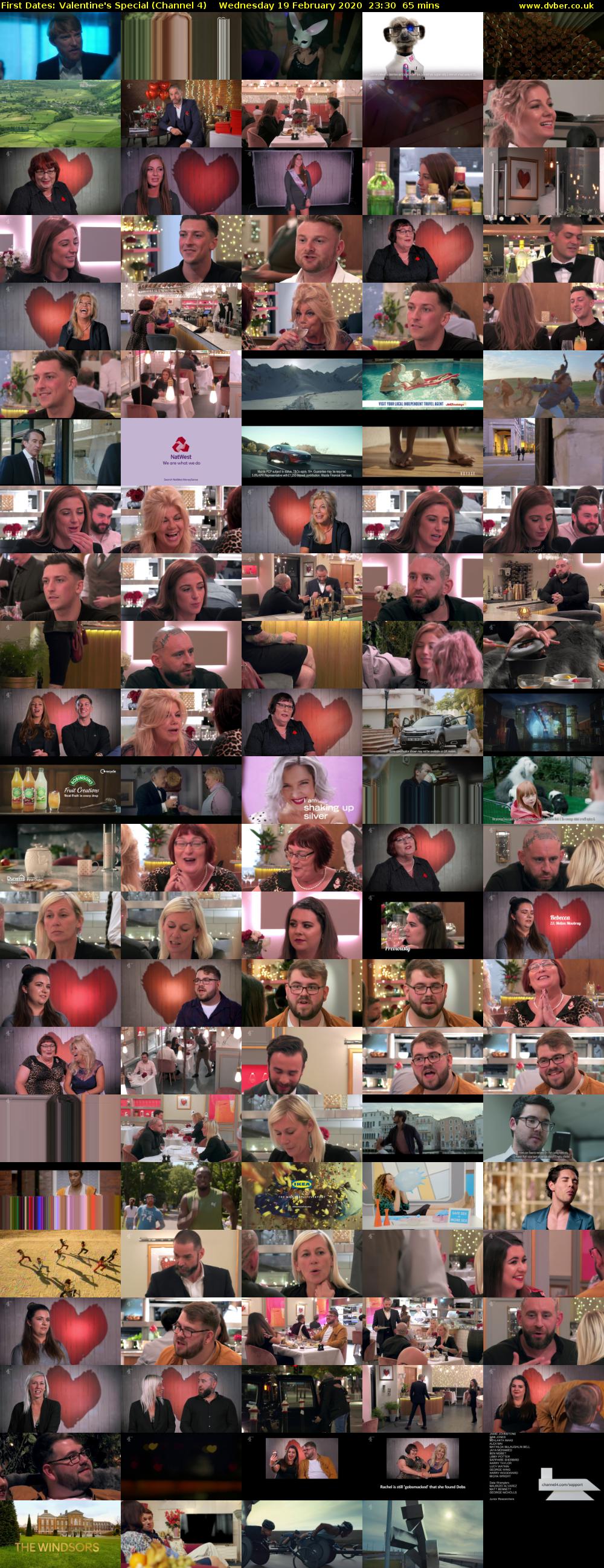 First Dates: Valentine's Special (Channel 4) Wednesday 19 February 2020 23:30 - 00:35