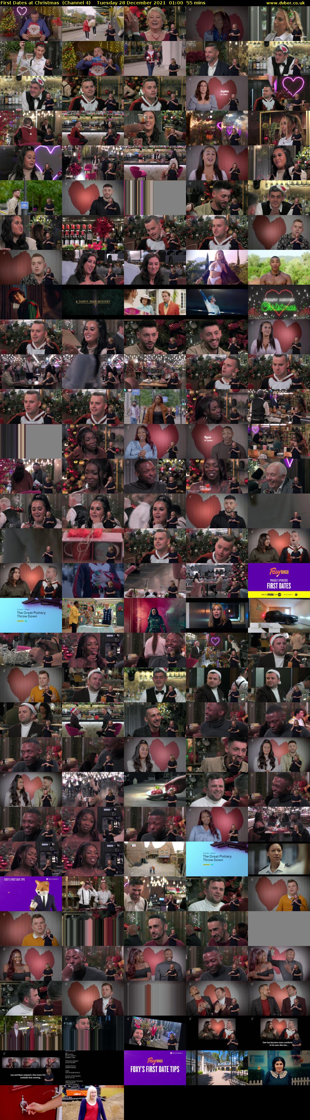 First Dates at Christmas  (Channel 4) Tuesday 28 December 2021 01:00 - 01:55