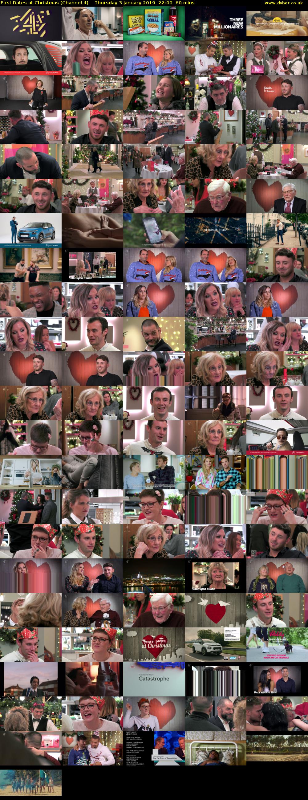 First Dates at Christmas (Channel 4) Thursday 3 January 2019 22:00 - 23:00