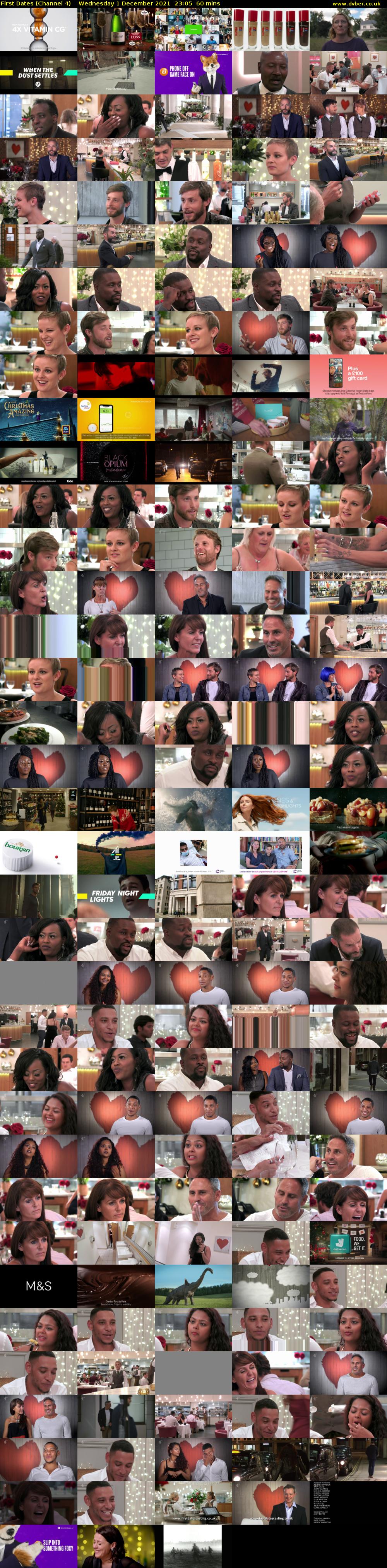 First Dates (Channel 4) Wednesday 1 December 2021 23:05 - 00:05