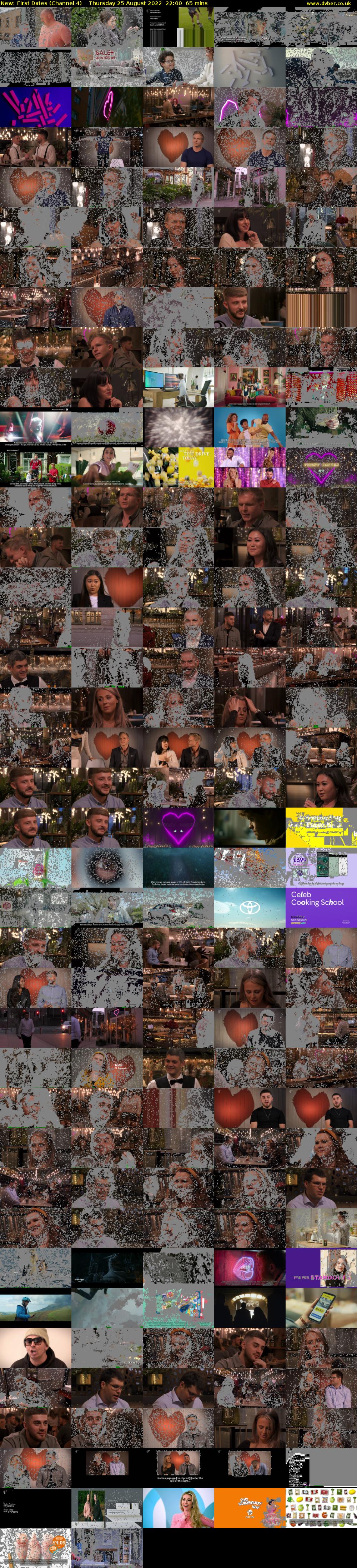 First Dates (Channel 4) Thursday 25 August 2022 22:00 - 23:05