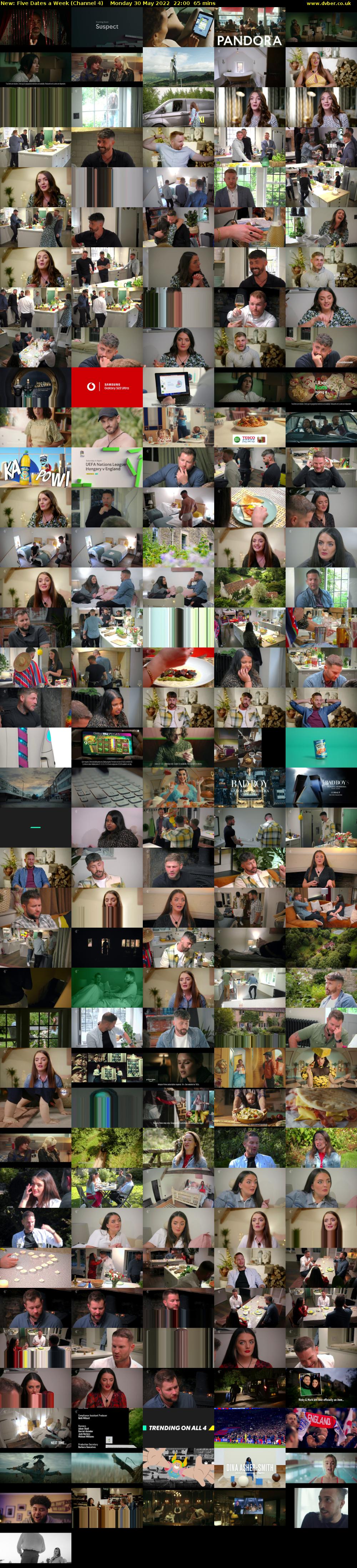 Five Dates a Week (Channel 4) Monday 30 May 2022 22:00 - 23:05