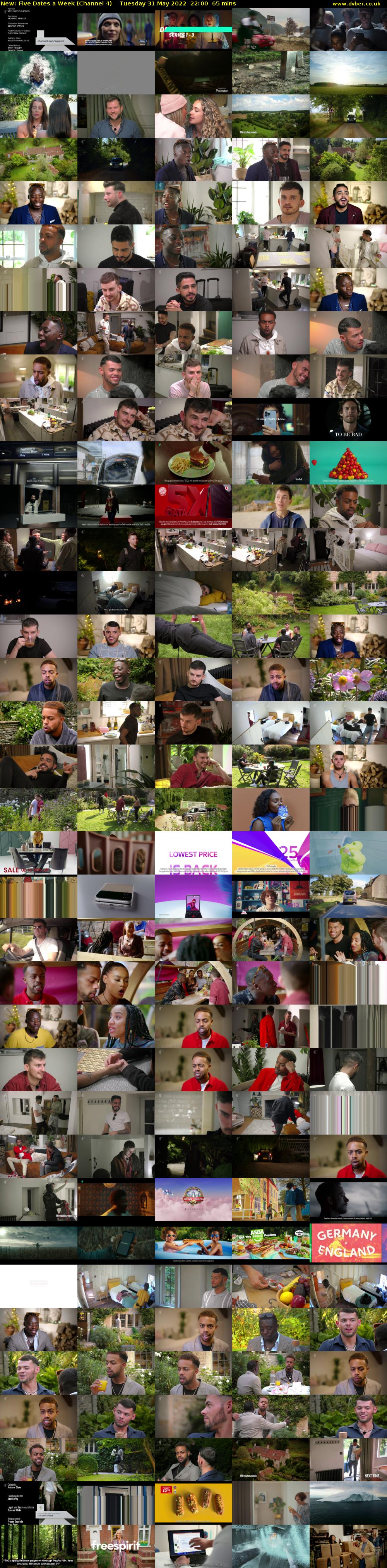 Five Dates a Week (Channel 4) Tuesday 31 May 2022 22:00 - 23:05