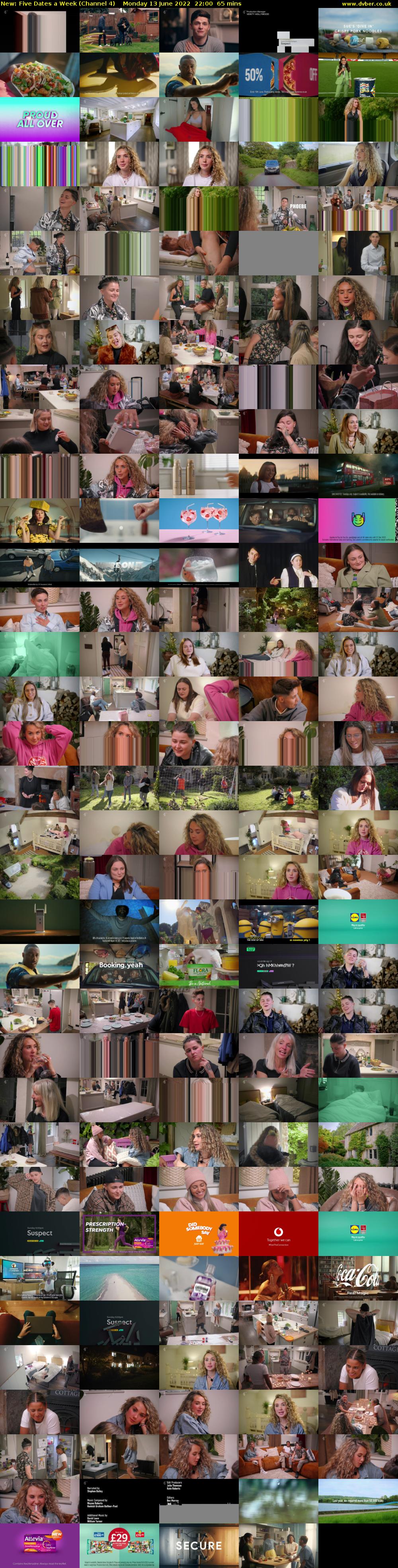 Five Dates a Week (Channel 4) Monday 13 June 2022 22:00 - 23:05