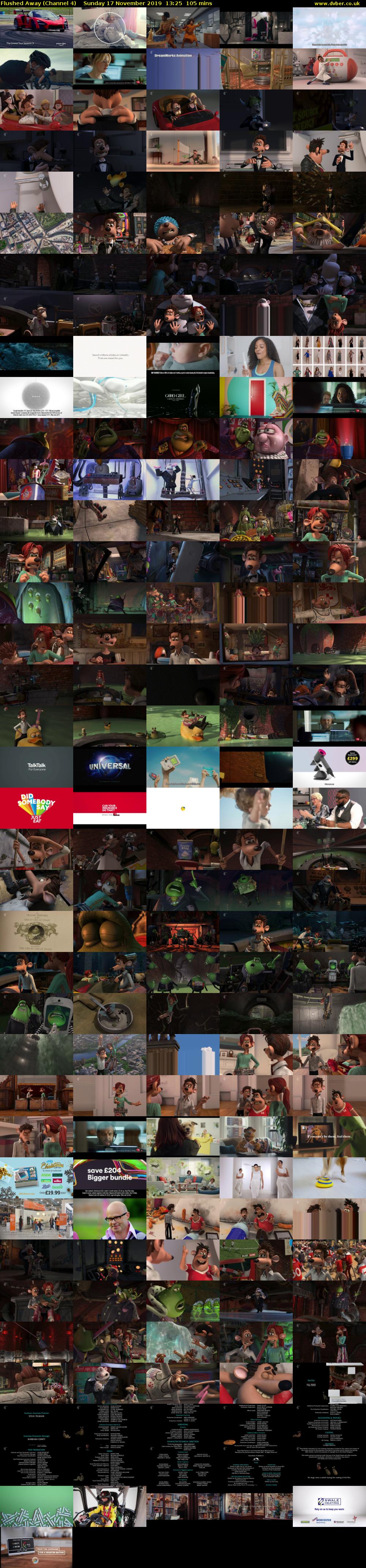 Flushed Away (Channel 4) Sunday 17 November 2019 13:25 - 15:10