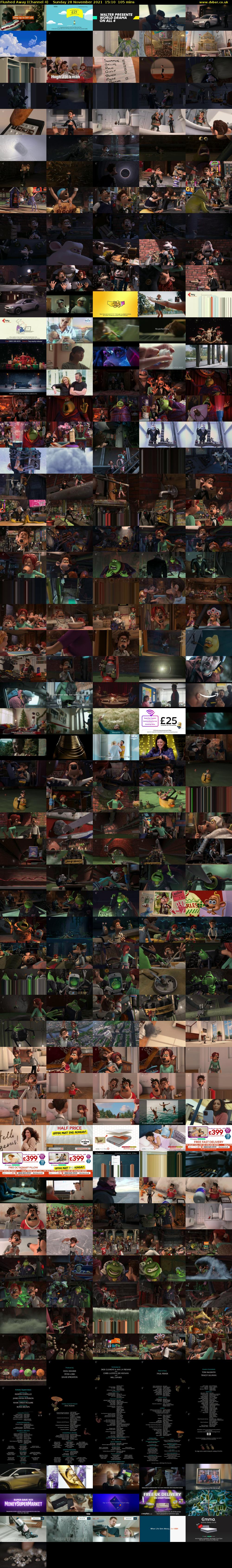 Flushed Away (Channel 4) Sunday 28 November 2021 15:10 - 16:55