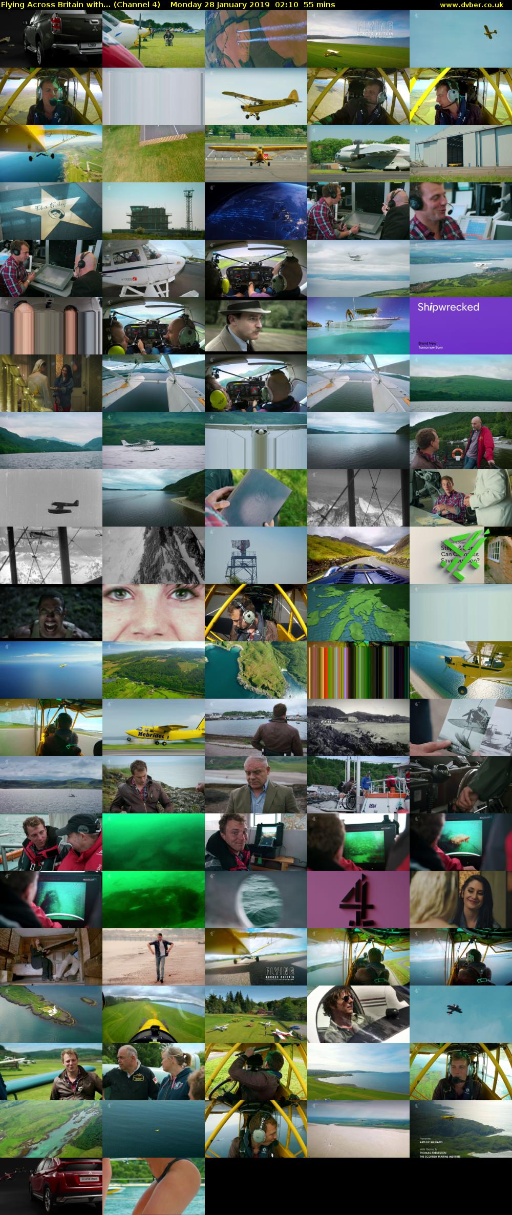 Flying Across Britain with... (Channel 4) Monday 28 January 2019 02:10 - 03:05
