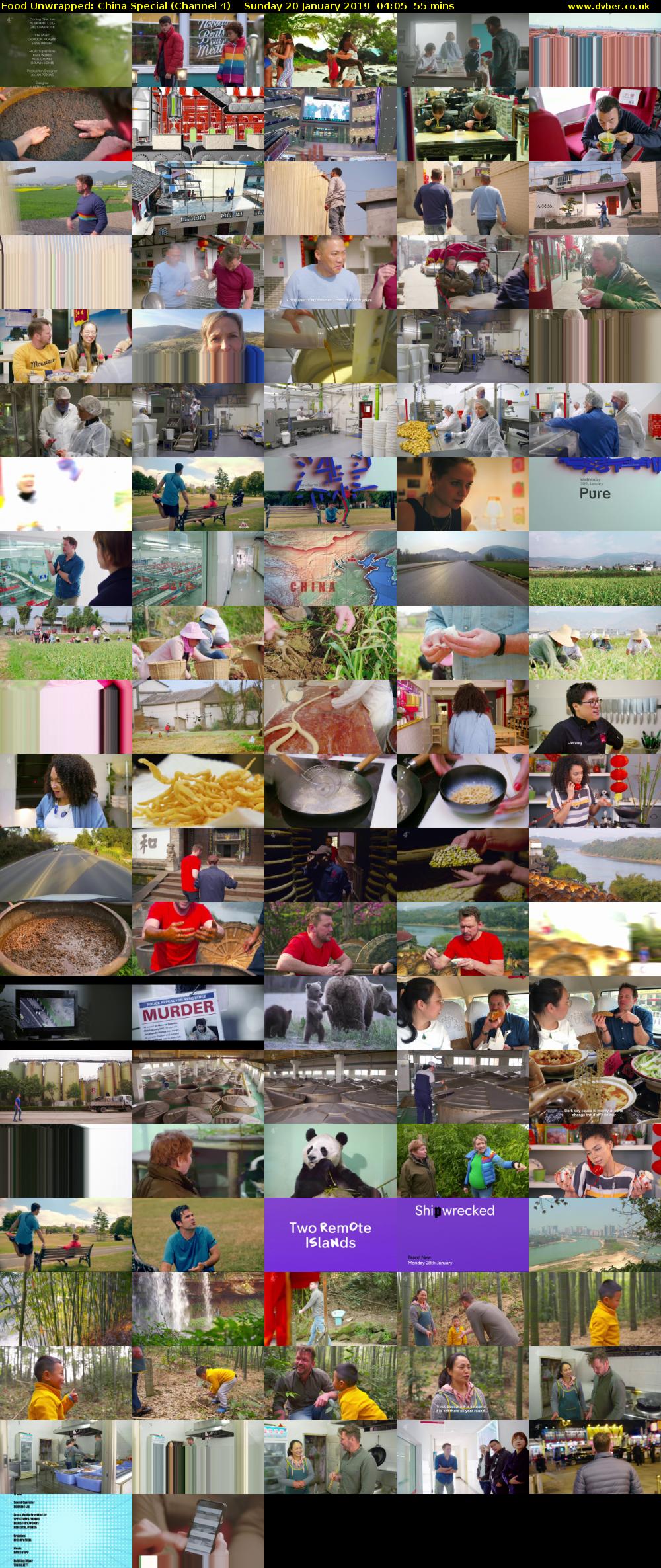 Food Unwrapped: China Special (Channel 4) Sunday 20 January 2019 04:05 - 05:00