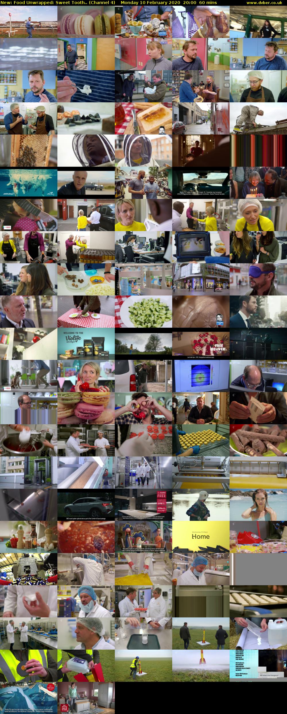 Food Unwrapped: Sweet Tooth.. (Channel 4) Monday 10 February 2020 20:00 - 21:00