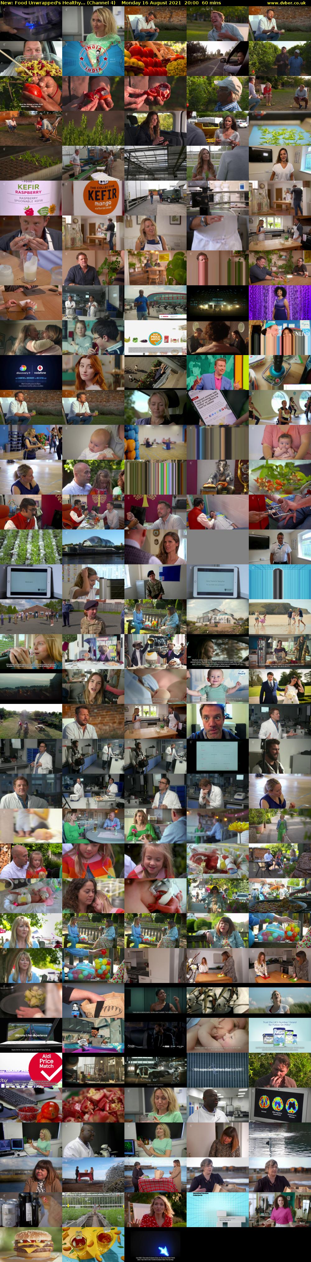 Food Unwrapped's Healthy... (Channel 4) Monday 16 August 2021 20:00 - 21:00