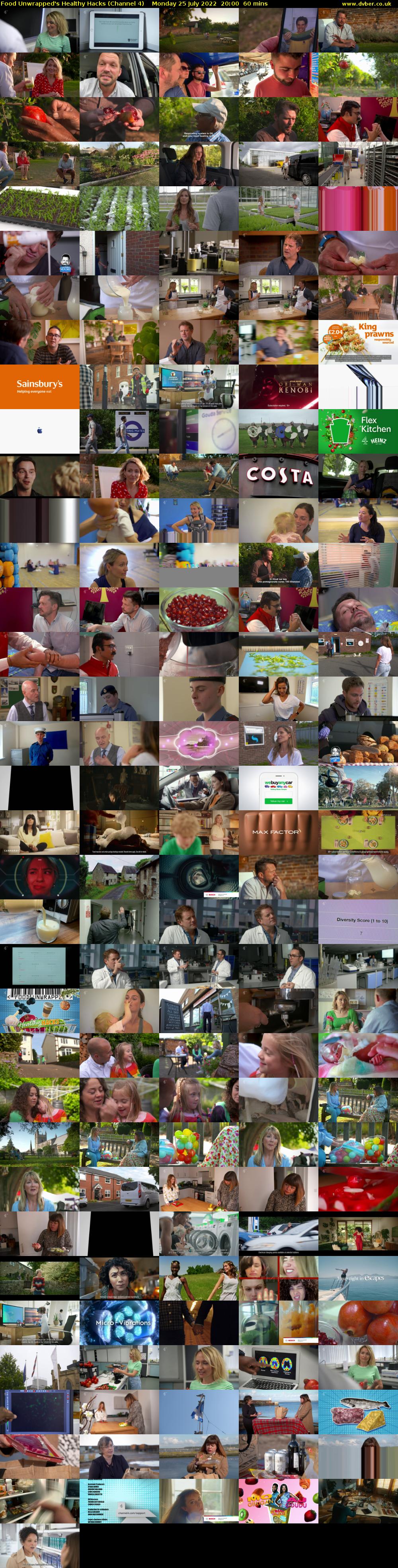 Food Unwrapped's Healthy Hacks (Channel 4) Monday 25 July 2022 20:00 - 21:00