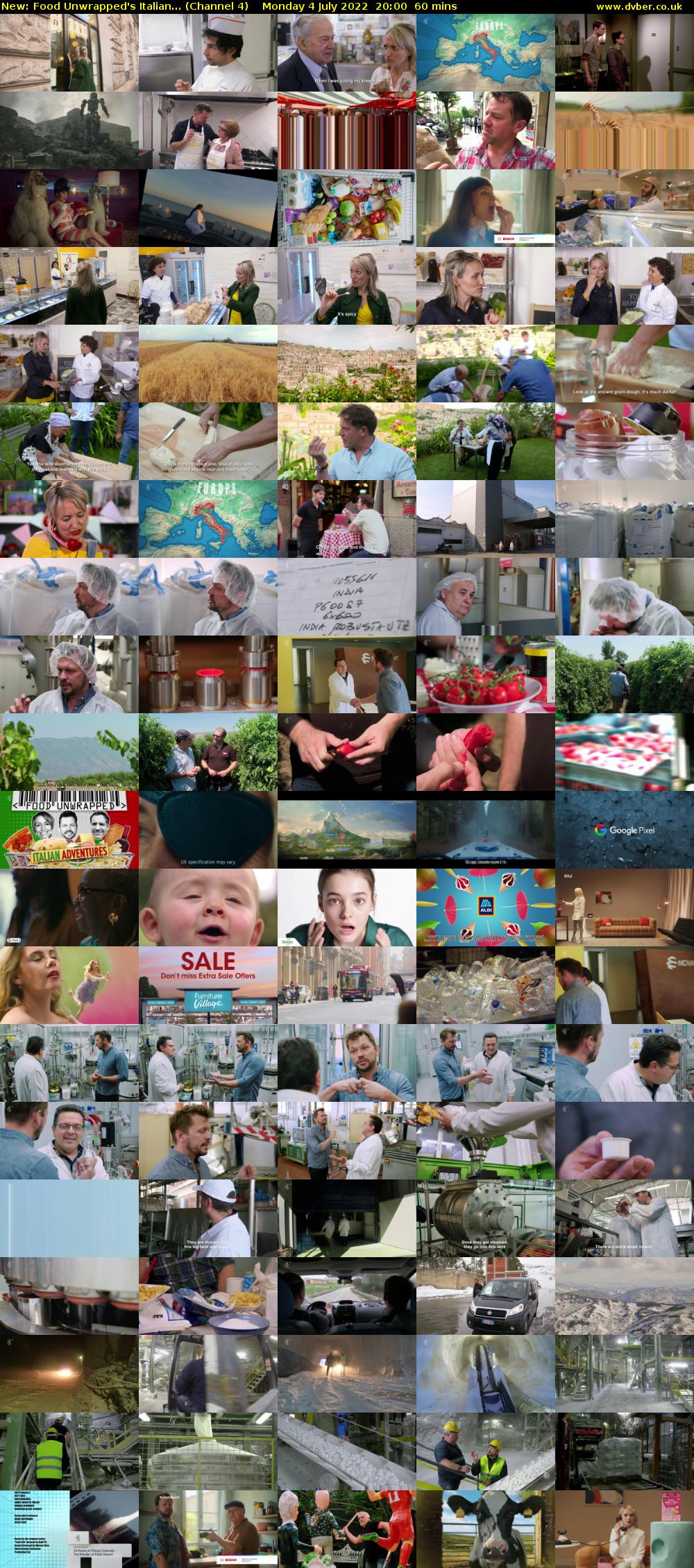 Food Unwrapped's Italian... (Channel 4) Monday 4 July 2022 20:00 - 21:00