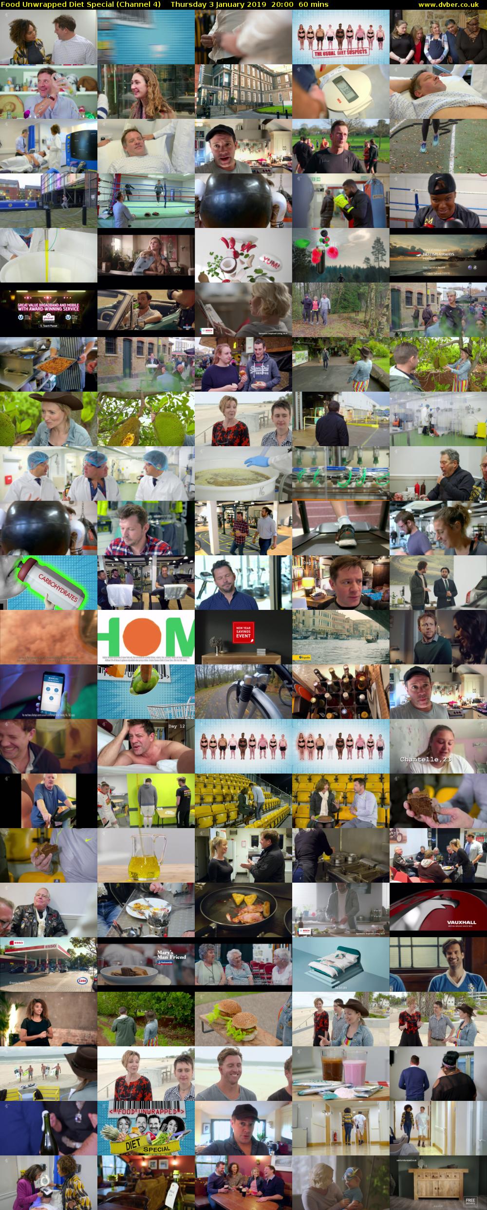 Food Unwrapped Diet Special (Channel 4) Thursday 3 January 2019 20:00 - 21:00