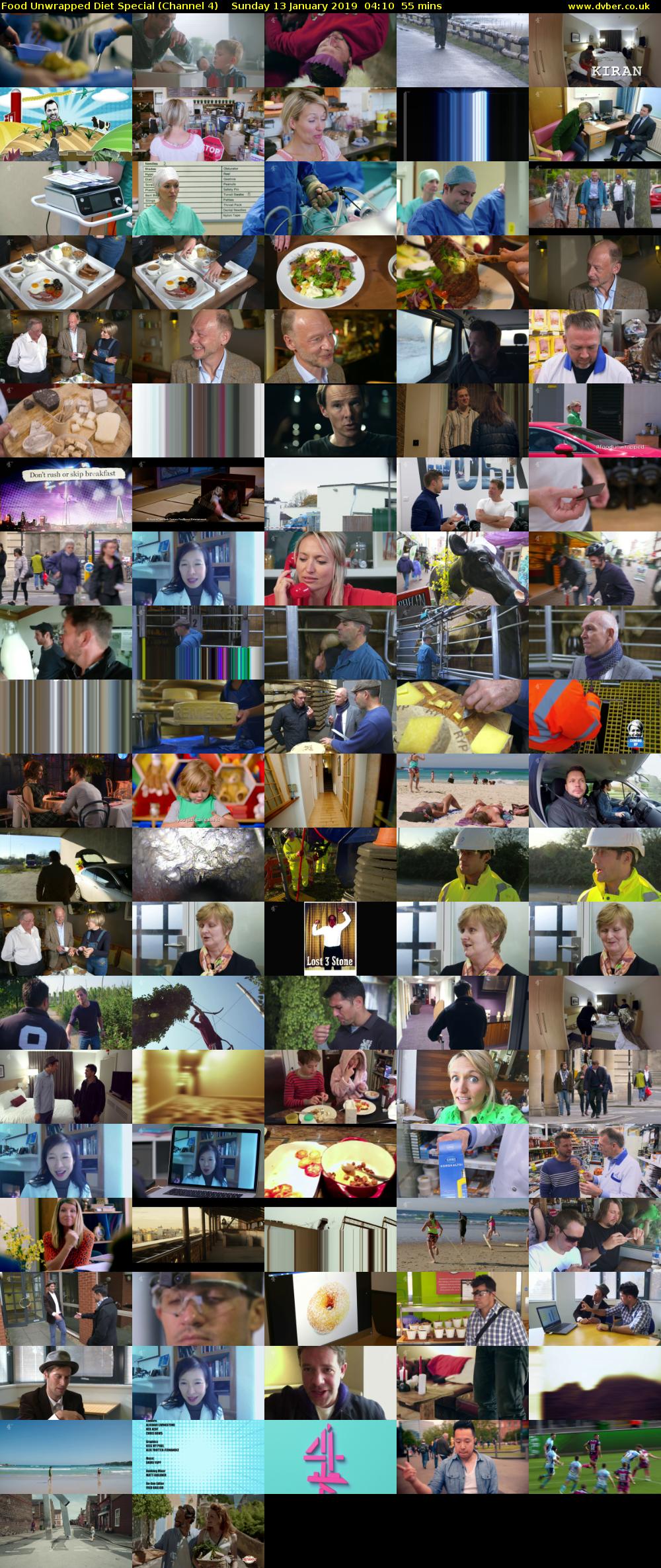 Food Unwrapped Diet Special (Channel 4) Sunday 13 January 2019 04:10 - 05:05
