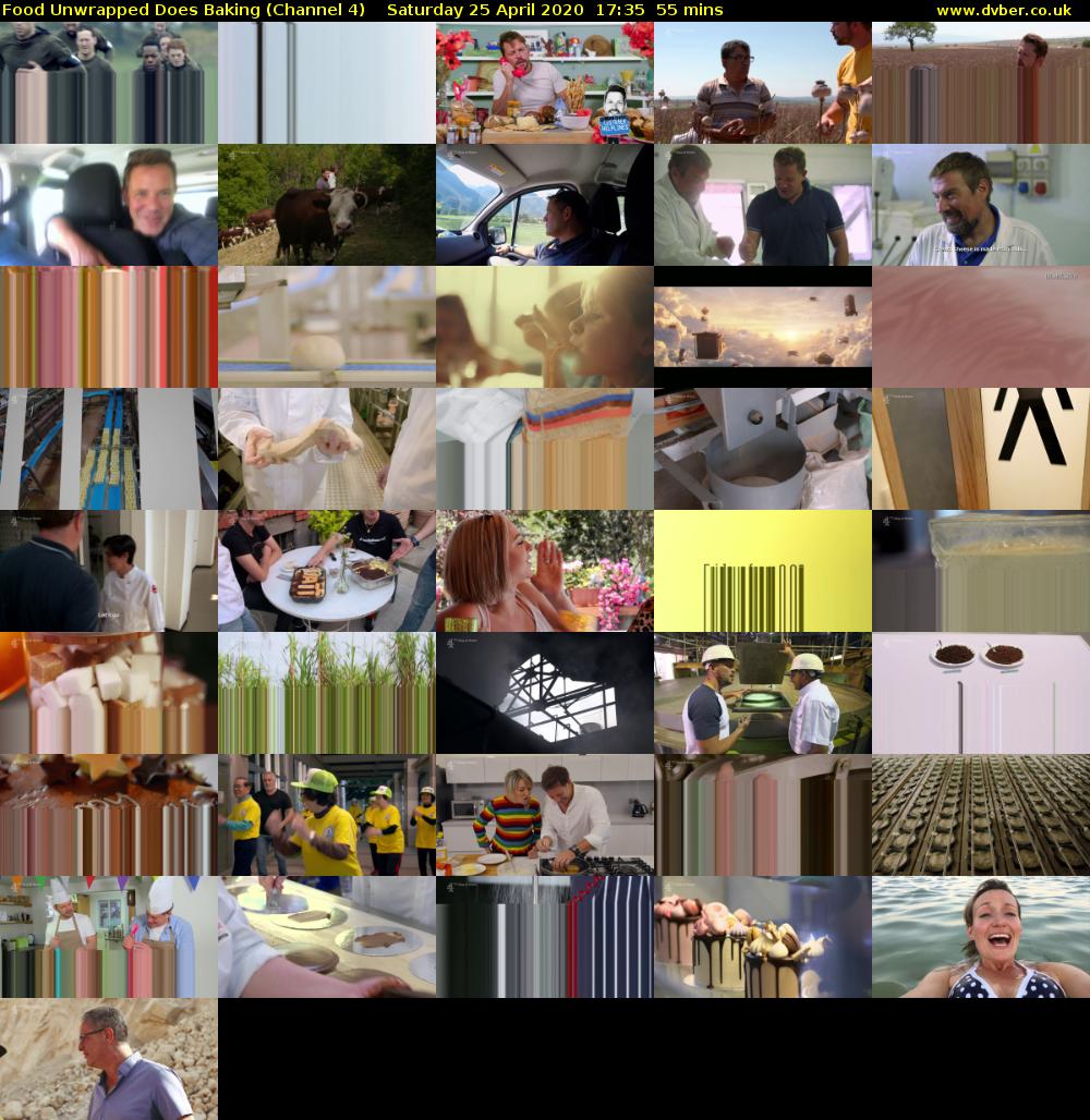 Food Unwrapped Does Baking (Channel 4) Saturday 25 April 2020 17:35 - 18:30