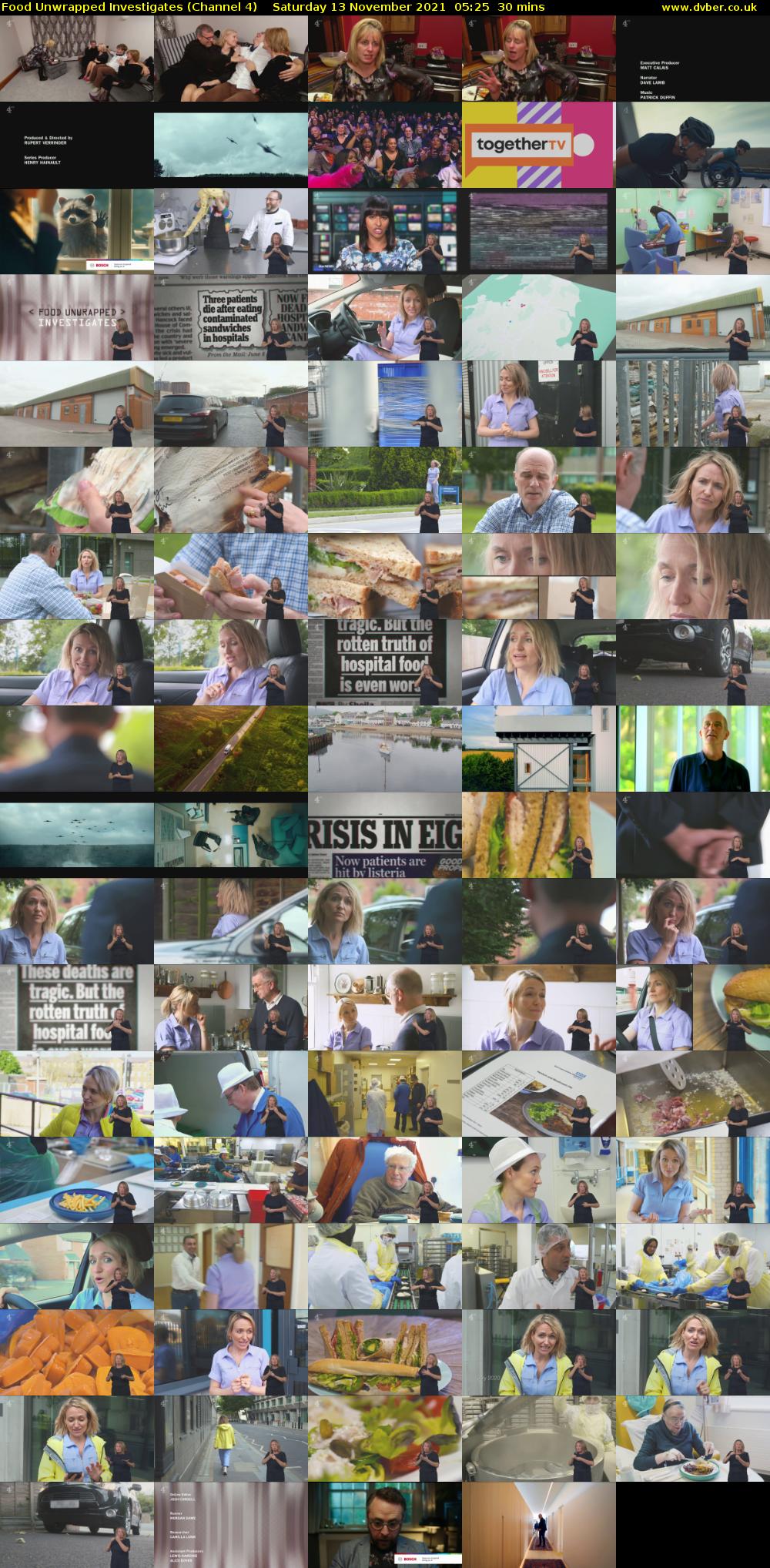 Food Unwrapped Investigates (Channel 4) Saturday 13 November 2021 05:25 - 05:55