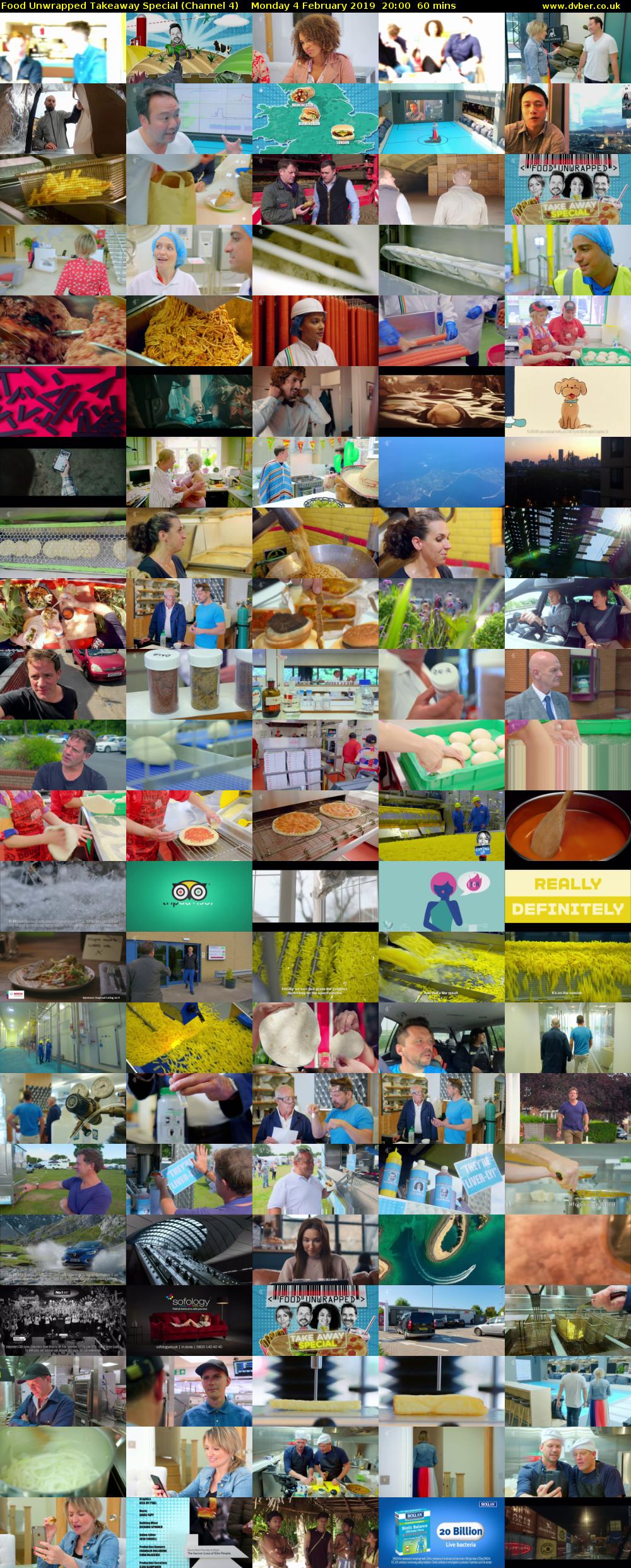 Food Unwrapped Takeaway Special (Channel 4) Monday 4 February 2019 20:00 - 21:00