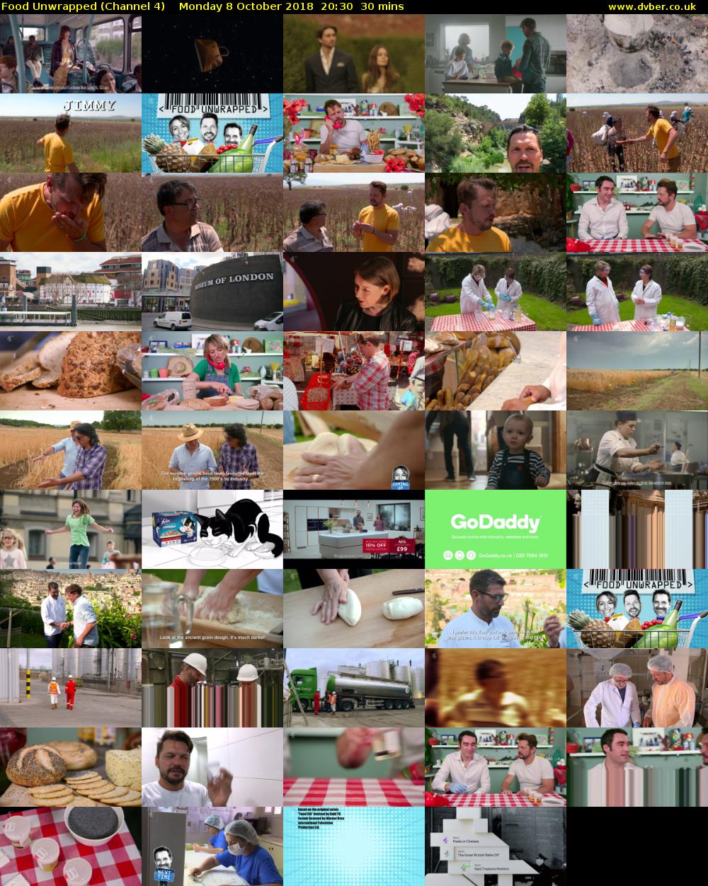 Food Unwrapped (Channel 4) Monday 8 October 2018 20:30 - 21:00