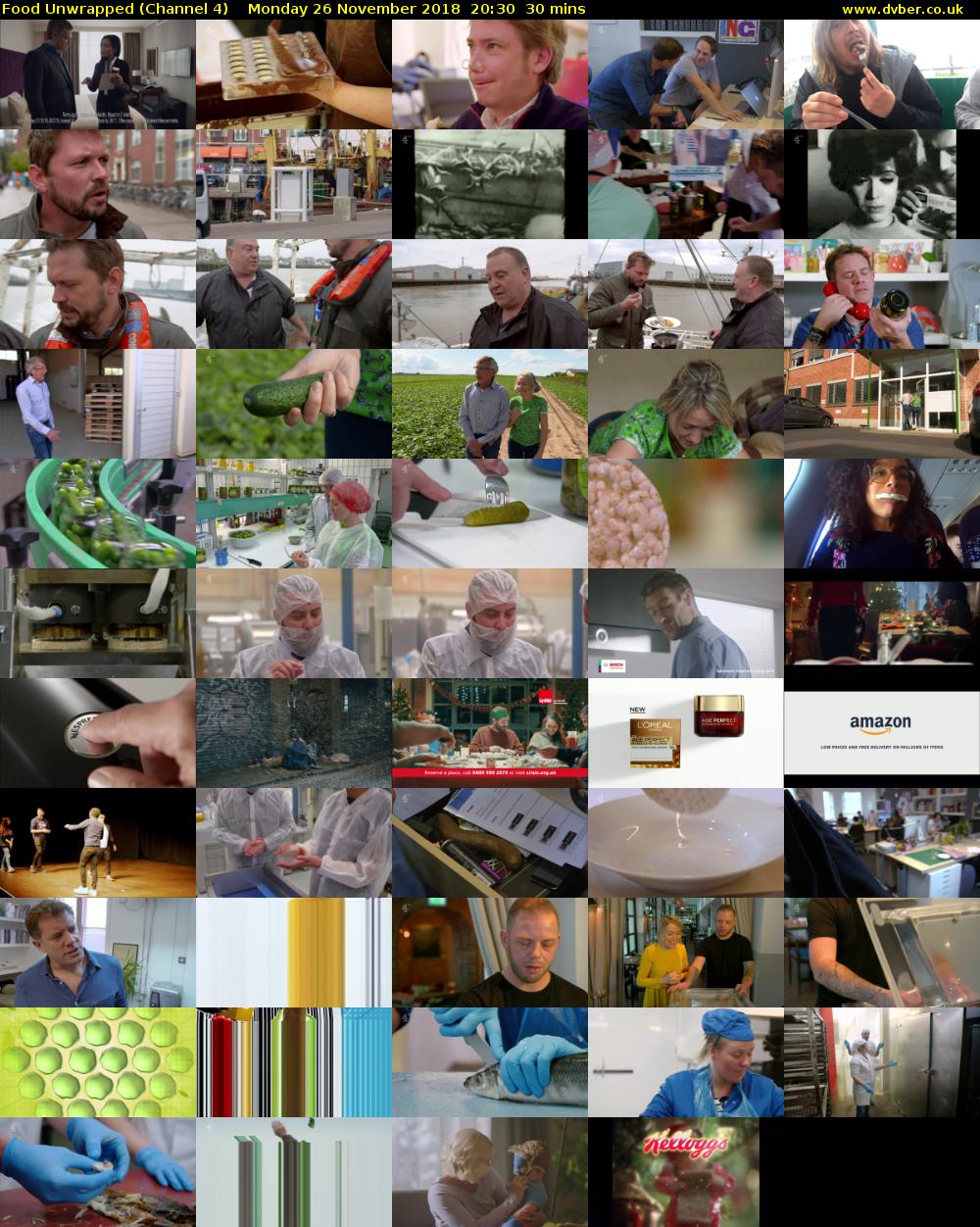 Food Unwrapped (Channel 4) Monday 26 November 2018 20:30 - 21:00