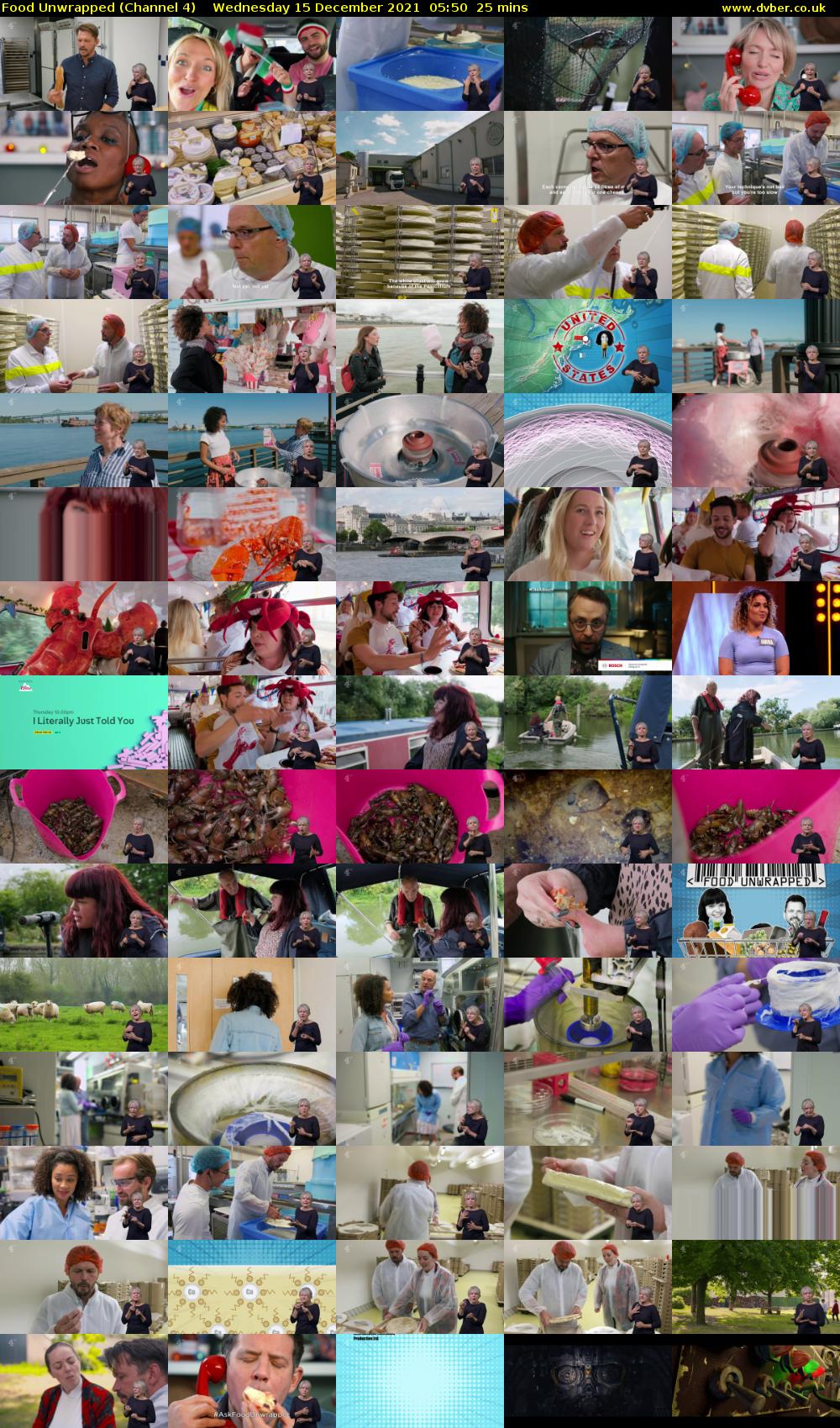 Food Unwrapped (Channel 4) Wednesday 15 December 2021 05:50 - 06:15