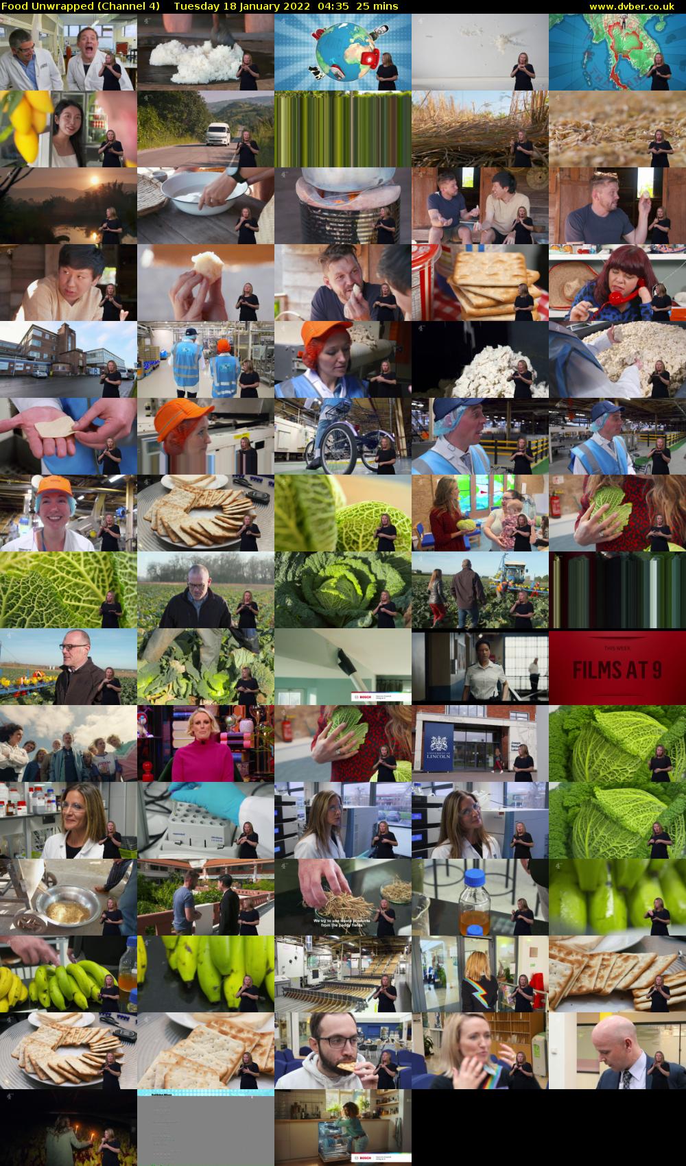 Food Unwrapped (Channel 4) Tuesday 18 January 2022 04:35 - 05:00