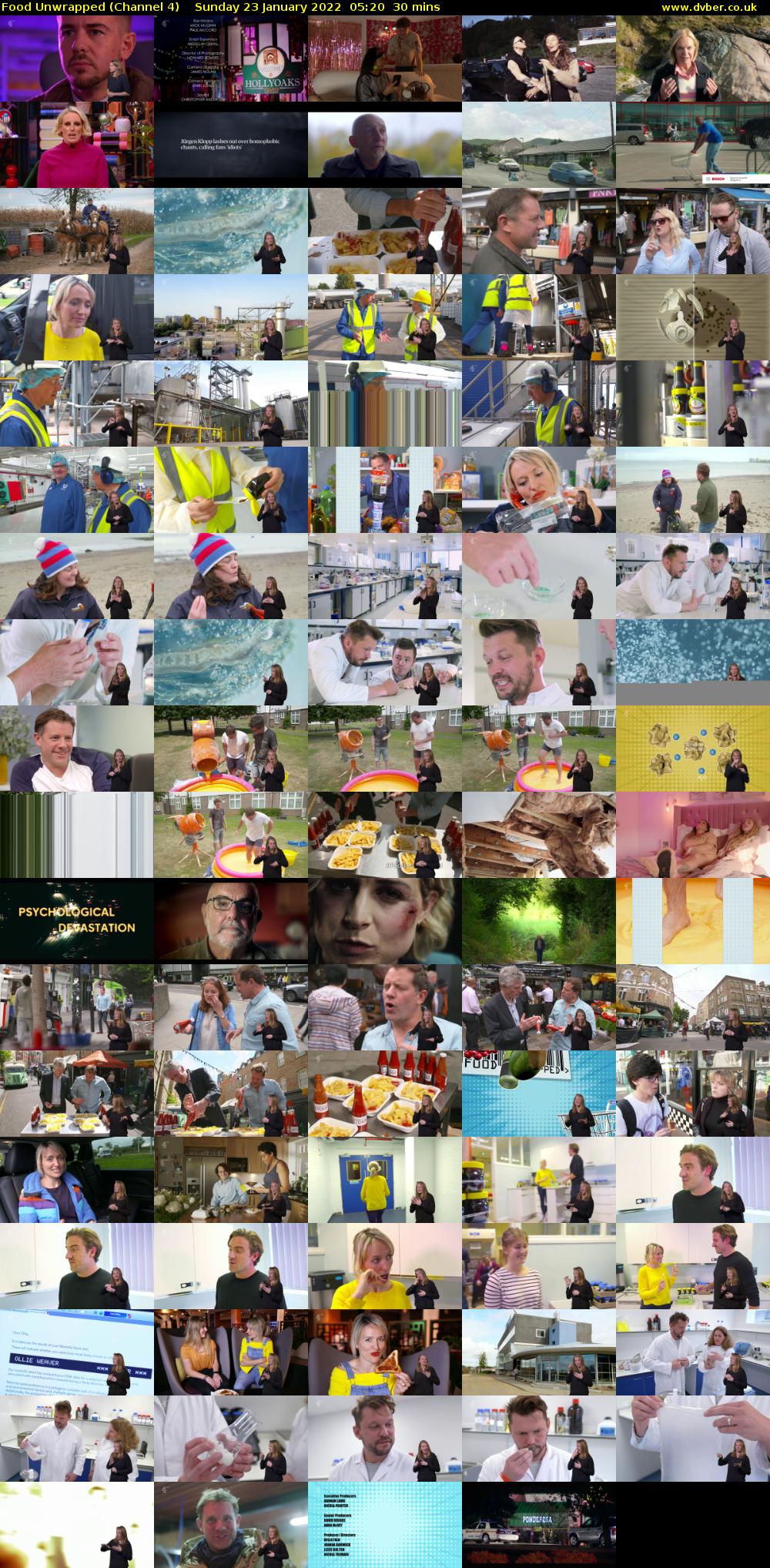 Food Unwrapped (Channel 4) Sunday 23 January 2022 05:20 - 05:50