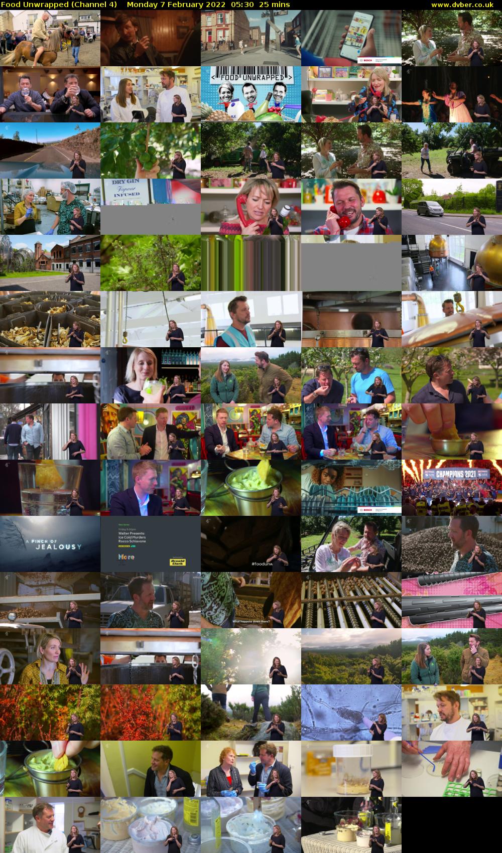 Food Unwrapped (Channel 4) Monday 7 February 2022 05:30 - 05:55