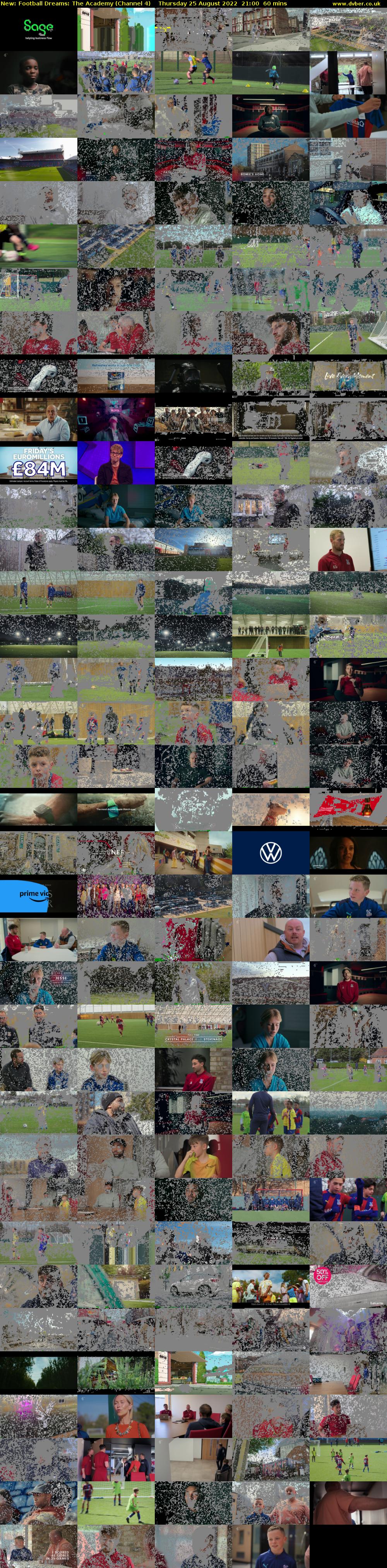 Football Dreams: The Academy (Channel 4) Thursday 25 August 2022 21:00 - 22:00