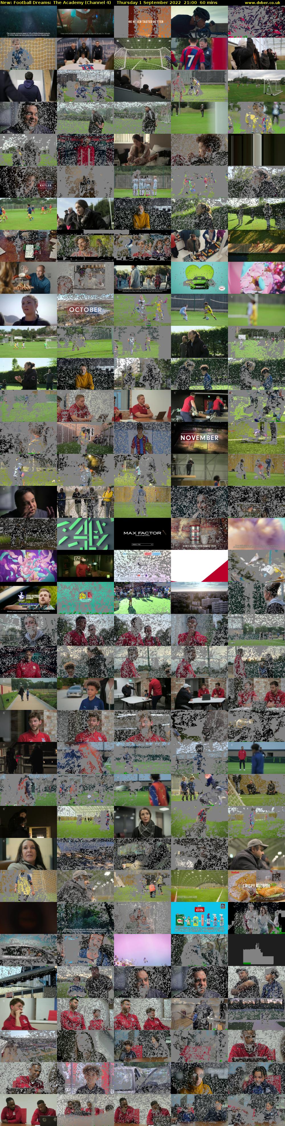 Football Dreams: The Academy (Channel 4) Thursday 1 September 2022 21:00 - 22:00