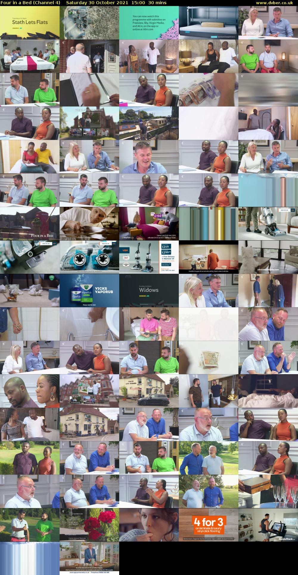 Four in a Bed (Channel 4) Saturday 30 October 2021 15:00 - 15:30