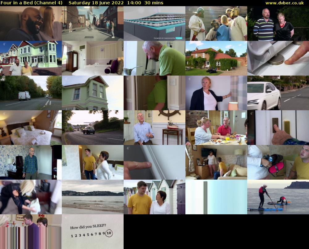 Four in a Bed (Channel 4) Saturday 18 June 2022 14:00 - 14:30