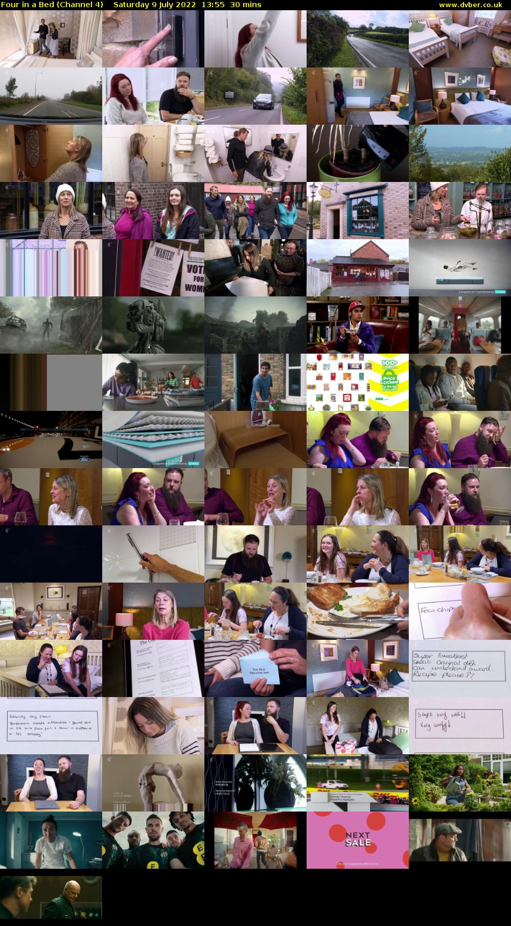 Four in a Bed (Channel 4) Saturday 9 July 2022 13:55 - 14:25
