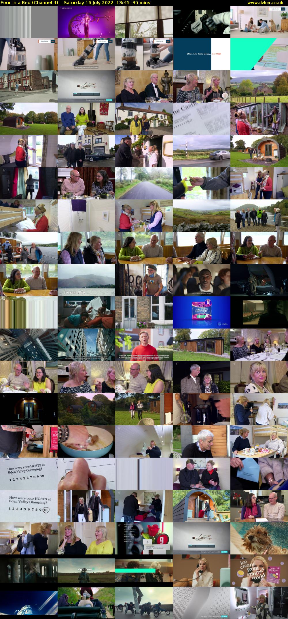 Four in a Bed (Channel 4) Saturday 16 July 2022 13:45 - 14:20
