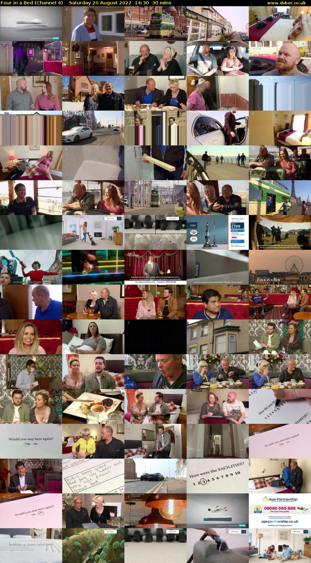 Four in a Bed (Channel 4) Saturday 20 August 2022 14:30 - 15:00