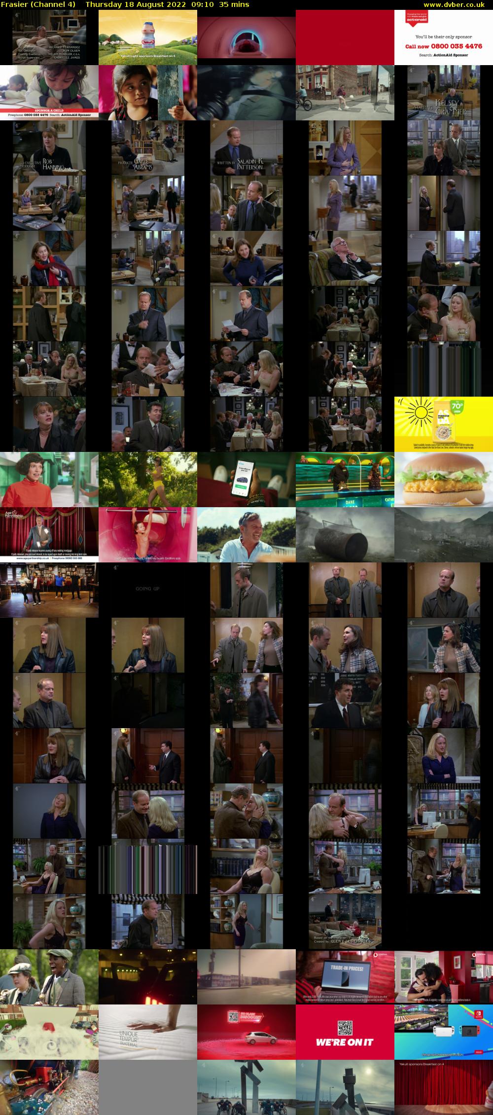 Frasier (Channel 4) Thursday 18 August 2022 09:10 - 09:45