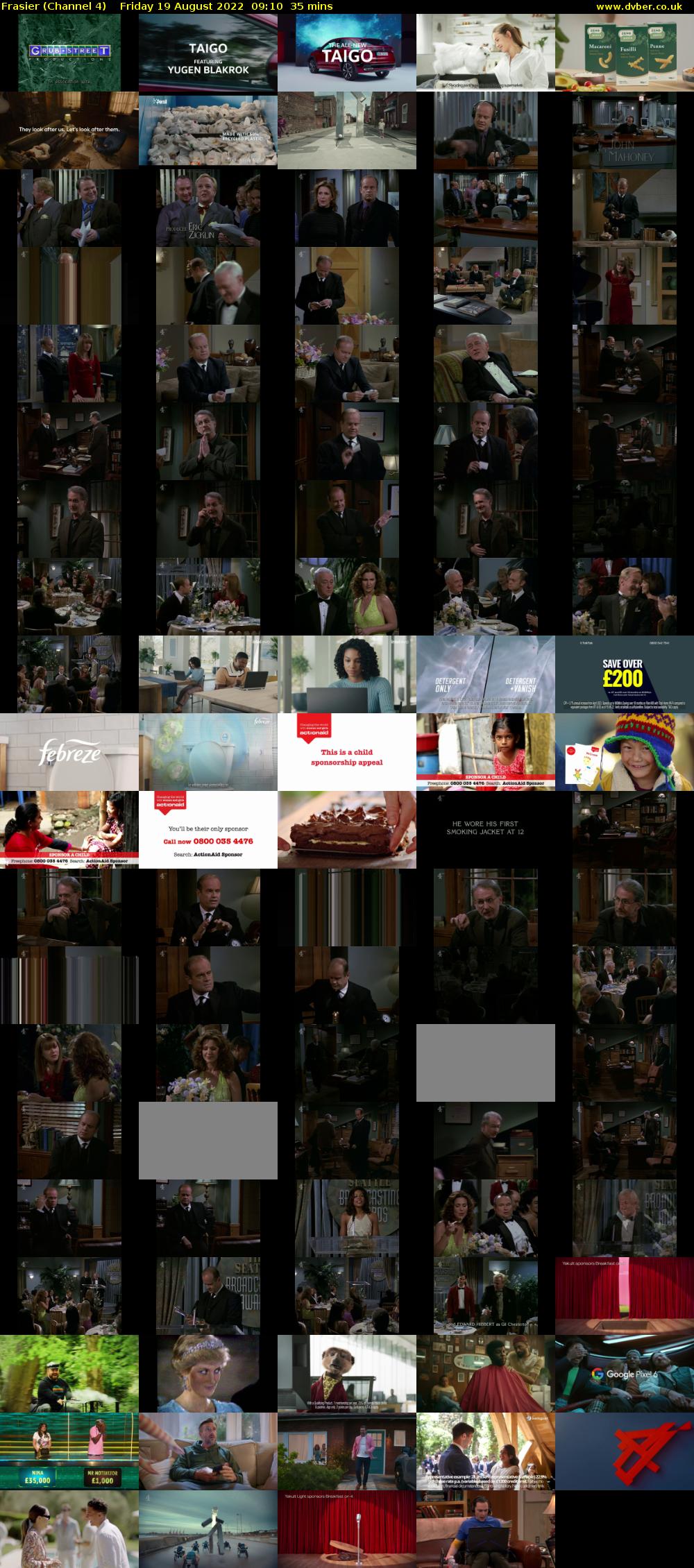 Frasier (Channel 4) Friday 19 August 2022 09:10 - 09:45